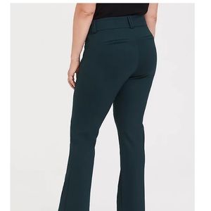 Torrid STUDIO STRETCH Green PONTE TROUSER Sz 16